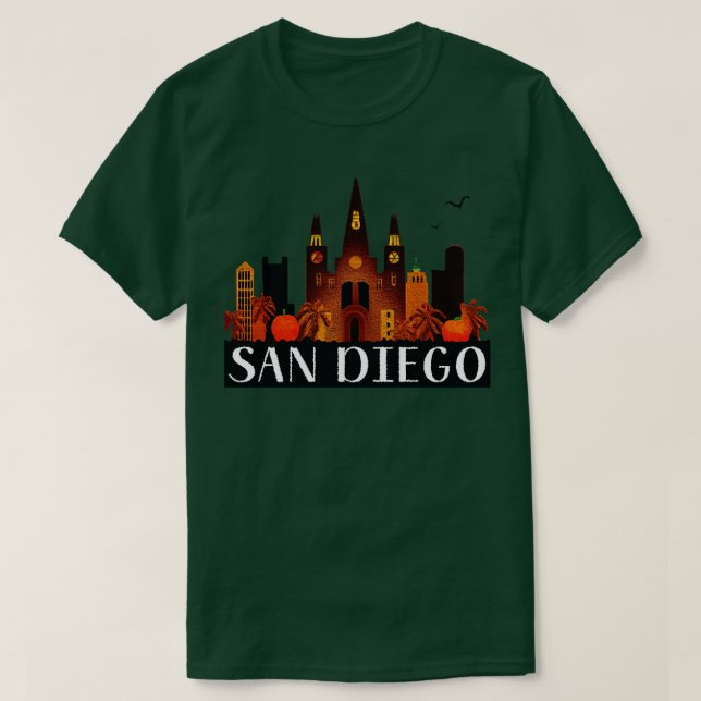 T-shirt San Diego Halloween (Design devant)