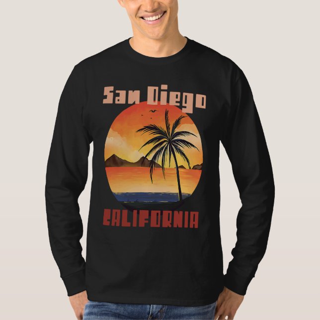 T-shirt San Diego Palm trees California Vacation Beach Oce (Devant)