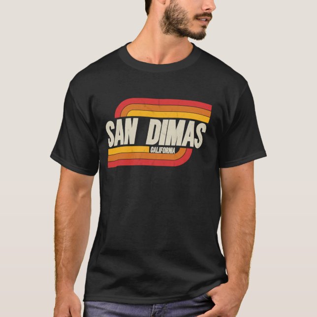 T-shirt San Dimas CA Souvenir Vintage (Devant)