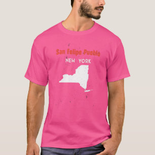 T-shirt San Felipe Pueblo New York États-Unis Amérique Tra