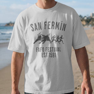 T-shirt San Fermin Pampelune Espagne Course des Taureaux