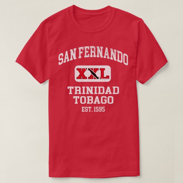 T-shirt San Fernando Trinidad et Tobago XXL Athletic desi (Design devant)