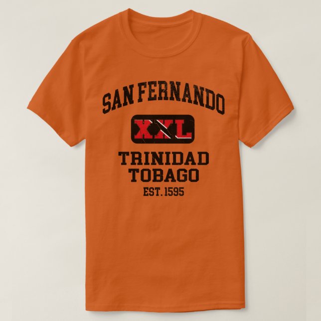 T-shirt San Fernando Trinidad et Tobago XXL Athletic desi (Design devant)