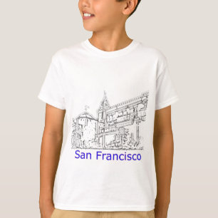 T-shirt San Francisco 1986 art Le MUSÉE Zazzle Dessin