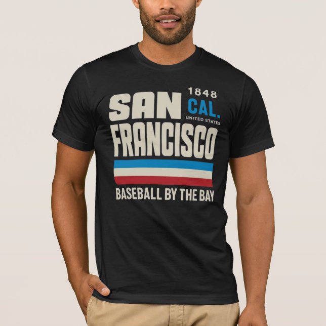 T-shirt San Francisco Baseball Inspired Graphic (Devant)