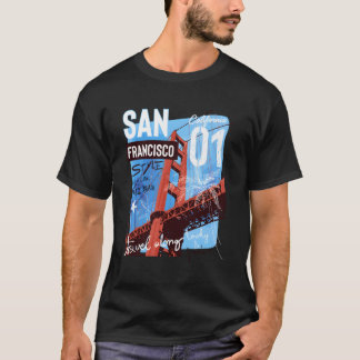 T-shirt San Francisco California Golden Gate Bridge San Fr