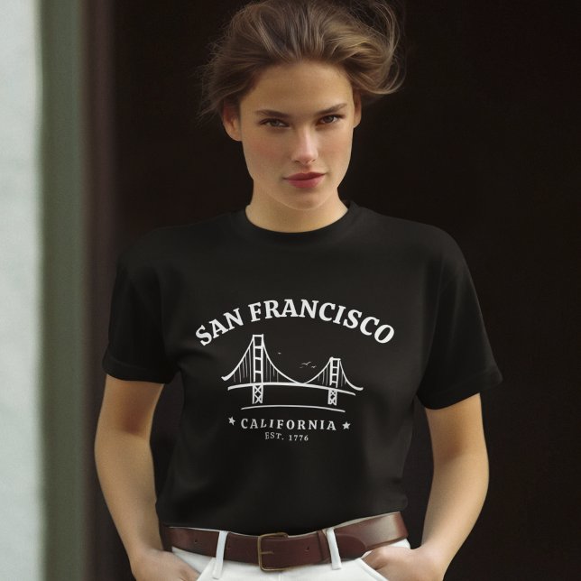 T-shirt San Francisco California Golden Gate Landscape (Créateur téléchargé)