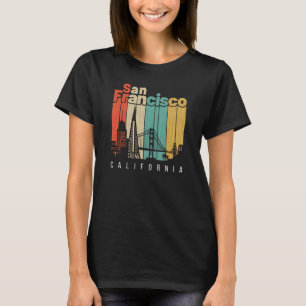 T-shirt San Francisco Californie Vintage Beach City Été