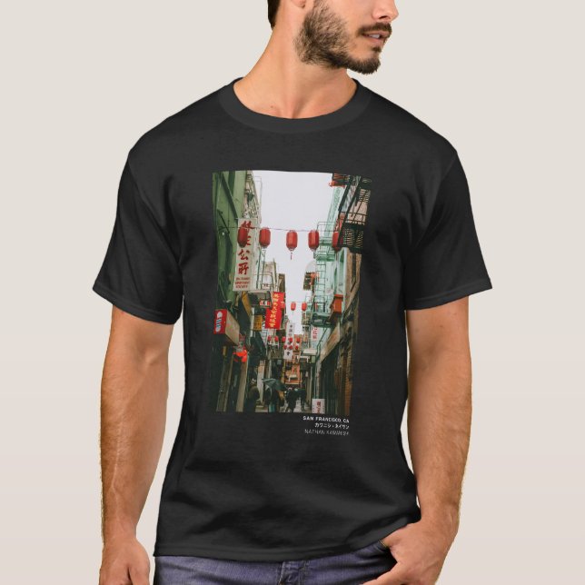 T-shirt San Francisco Chinatown Strewear Tendance esthétiq (Devant)