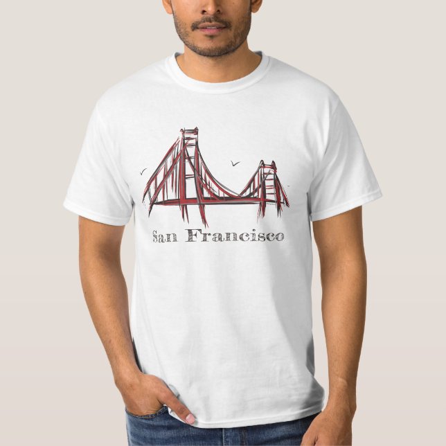 T-shirt San Francisco golden gate bridge (Devant)