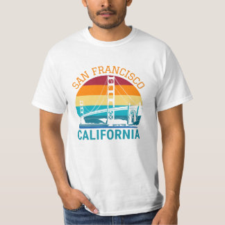 T-shirt San Francisco Golden Gate Bridge Californie Cadeau