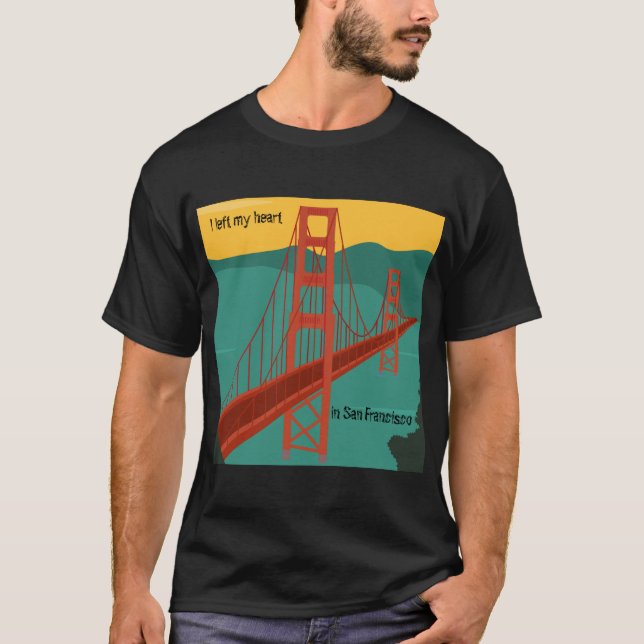 T-shirt San Francisco - Golden Gate Bridge/ personnaliser (Devant)
