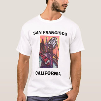 T-SHIRT SAN FRANCISCO, LA CALIFORNIE