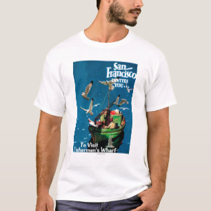 T-shirt San Francisco, le quai de CaliforniaFisherman
