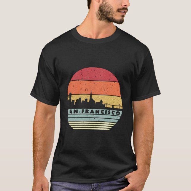 T-shirt San Francisco Retro (Devant)