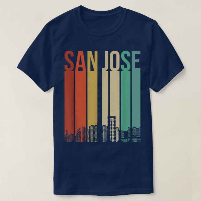 T-shirt San Jose California USA Flag Nor Cal Bear Bay (Design devant)