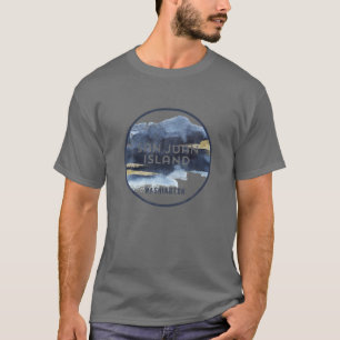 T-shirt San Juan Island, Washington Pacific NW Aquarelle