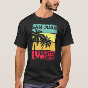 T-shirt San Juan Porto Rico Vintage Graphic Retro les anné
