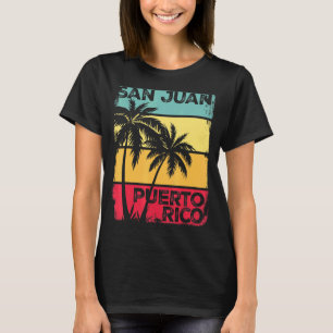 T-shirt San Juan Porto Rico Vintage Graphic Retro les anné