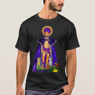 T-shirt San Lazaro avec chiens Babalu Aye Santeria Cuba ca