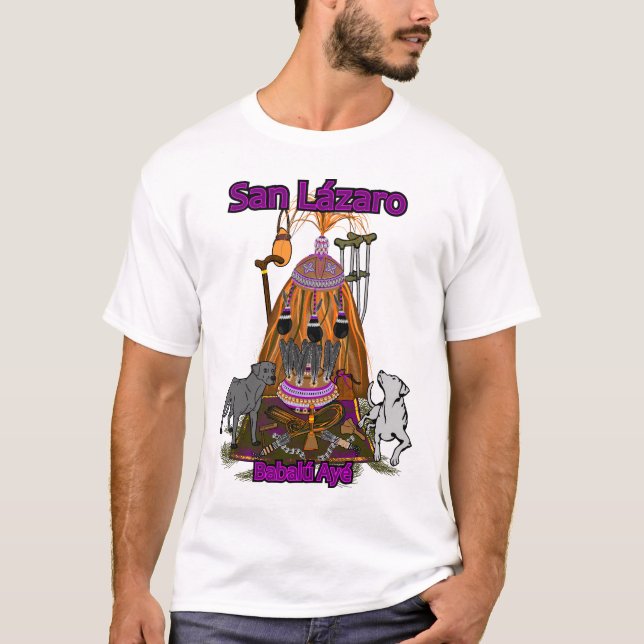T-shirt San lázaro, babalú ayé (Devant)