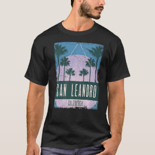 T-shirt San Leandro California CA Vintage Vaporwave Retro