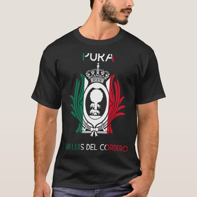 T-shirt San Luis Del Cordero Durango Estado Mexique Escudo (Devant)