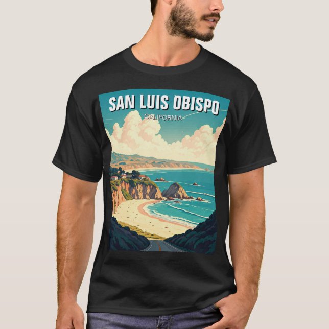 T-shirt San Luis Obispo Californie Côte centrale (Devant)