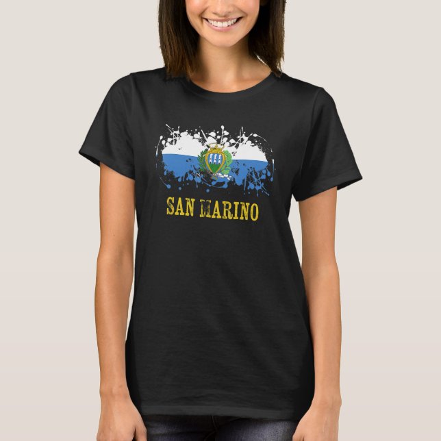 T-shirt San Mariian enthusiasts for San Marino and San Mar (Devant)