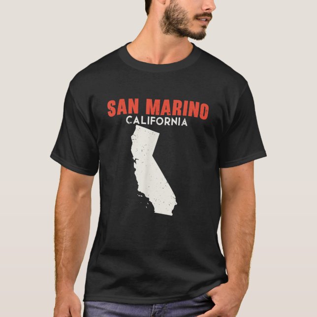 T-shirt San Marino California USA State America Travel Cal (Devant)