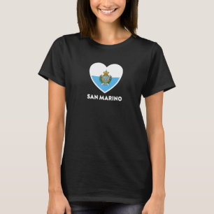 T-shirt San Marino Flag Heart Premium