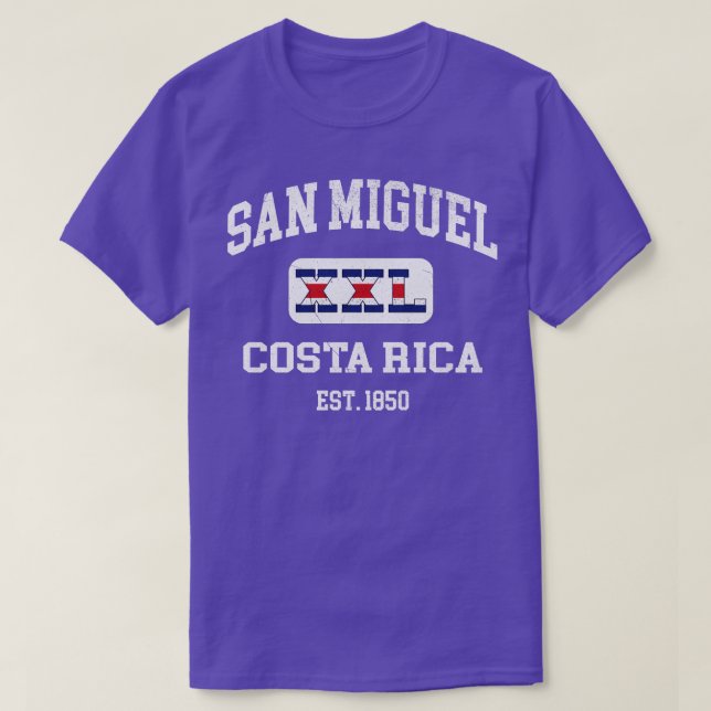 T-shirt San Miguel Costa Rica XXL Design sportif 1 (Design devant)