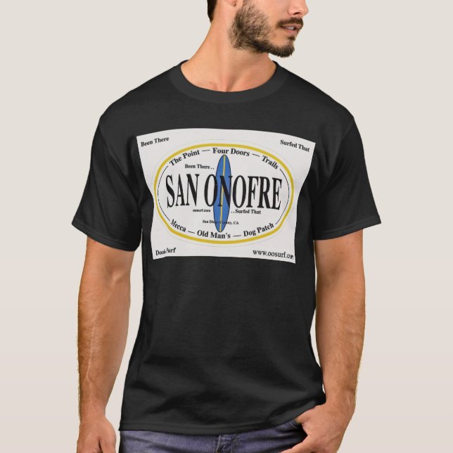 T-shirt San Onofre - 'ÉTÉ LÀ--THAT SURFÉ (Devant)