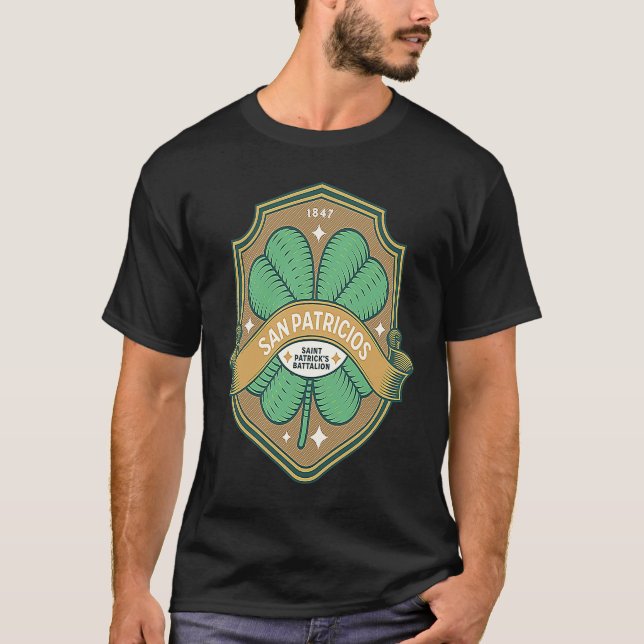 T-shirt San Patricios Bataillon Saint Patrick 1 (Devant)