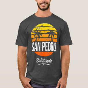 T-shirt San Pedro California Vintage Retro Beach Style