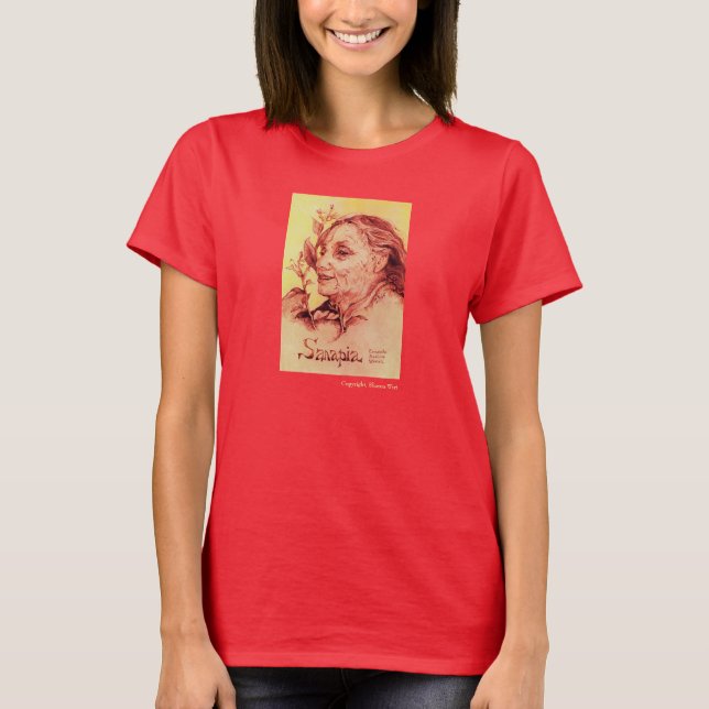 T-shirt Sanapia : Femme en médecine des comanche (Devant)