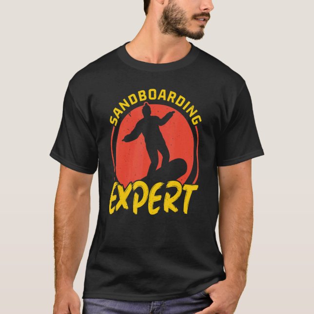 T-shirt Sanboarding Expert Booking Sand Dune Sandboard (Devant)