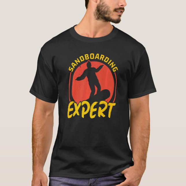 T-shirt Sanboarding Expert Booking Sand Dune Sandboard (Devant)
