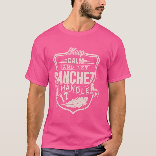 T-shirt Sanchez Nom Chemise Sanchez Nom Anniversaire (Devant)
