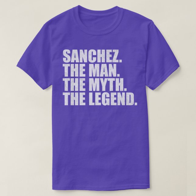 T-shirt SanchezSanchez Nom Sanchez prénom (Design devant)