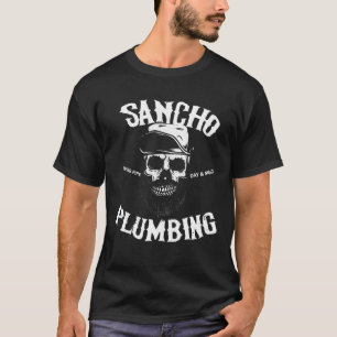 T-shirt Sancho Laying Pipe Jour Et Nuit Plumer Crâne
