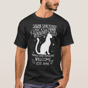 T-shirt Sanctuaire De Salem De Sorcière Pour Chats Noirs W