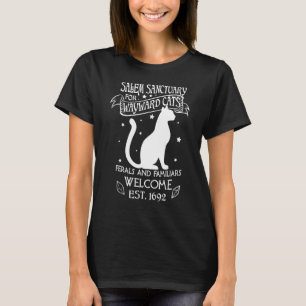 T-shirt Sanctuaire De Salem De Sorcière Pour Chats Noirs W