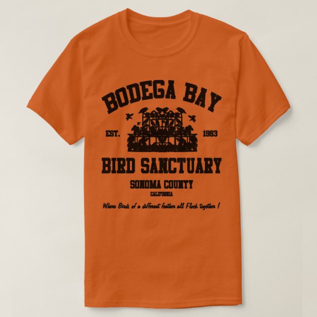 T-SHIRT SANCTUAIRE D'OISEAUX DE LA BAIE DE BODEGA (Design devant)