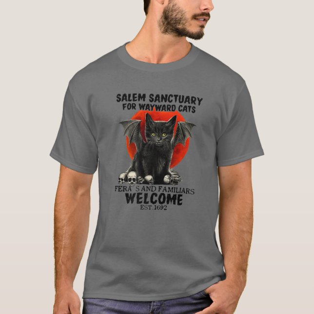 T-SHIRT SANCTUAIRE SALEM SKULT DE BATAILLE POUR CHAUSSURES (Devant)