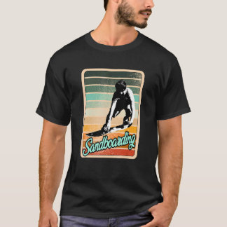 T-shirt Sandboard Fun Sport Vintage Sunset Retro