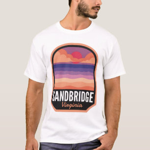 T-shirt Sandbridge Beach VA Retro Sunset