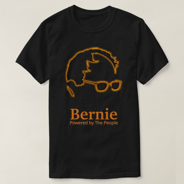 T-shirt Sanders 2016 Powered by The People (Design devant)
