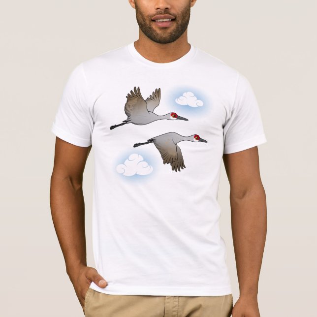T-shirt Sandhill tend le cou en vol (Devant)