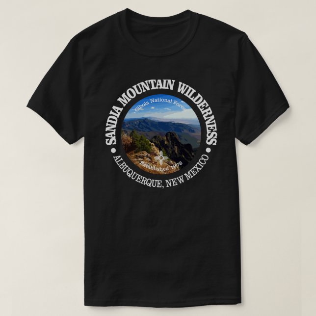 T-shirt Sandia Mountain Wilderness (WA) (Design devant)
